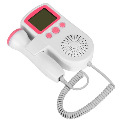 Portable Fetal Doppler with 3MHz Ultrasound Probe and Backlit LCD Display