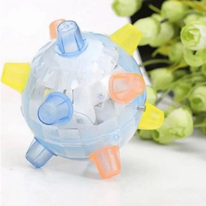 Interactive Jumping Ball for Dogs with LED Lights and Sound Activation