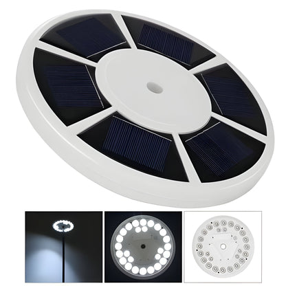 Solar Flagpole Light with 26 LED and Automatic Dusk to Dawn Sensor, IP67 Weatherproof