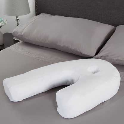 Side Sleeper Pillow with Ear Hole and Spinal Alignment Support