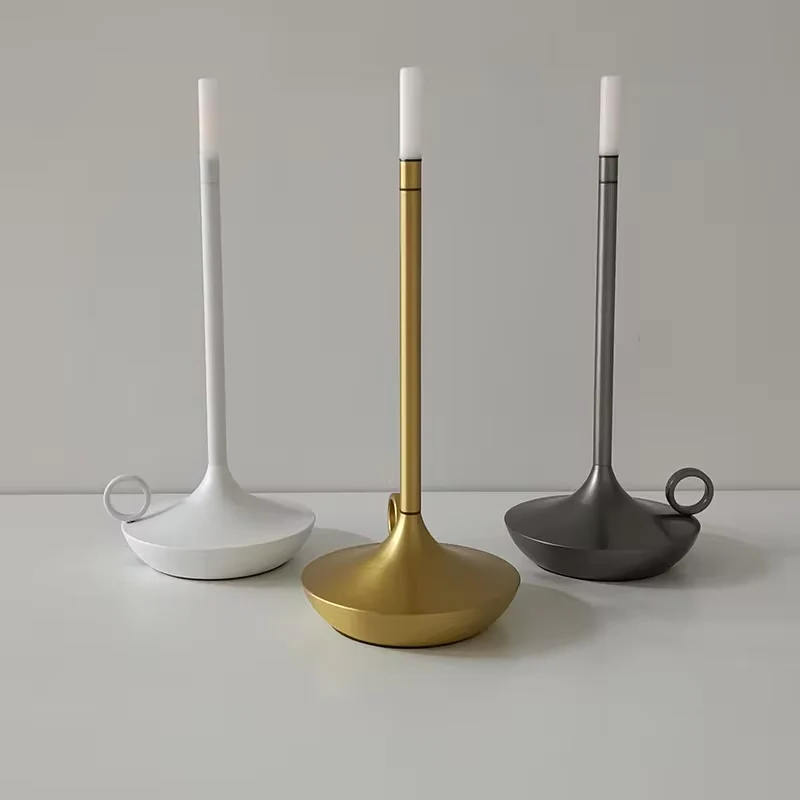 Rechargeable Table Lamp with Touch Dimmer and Warm LED Light, Portable USB Charging