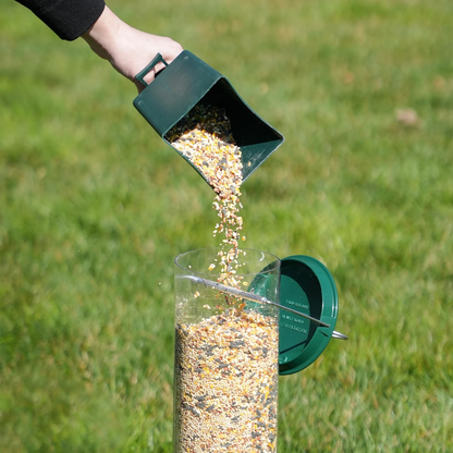 Rotating Perch Bird Feeder with Spinning Weight-Activated Gate and 5lb Capacity