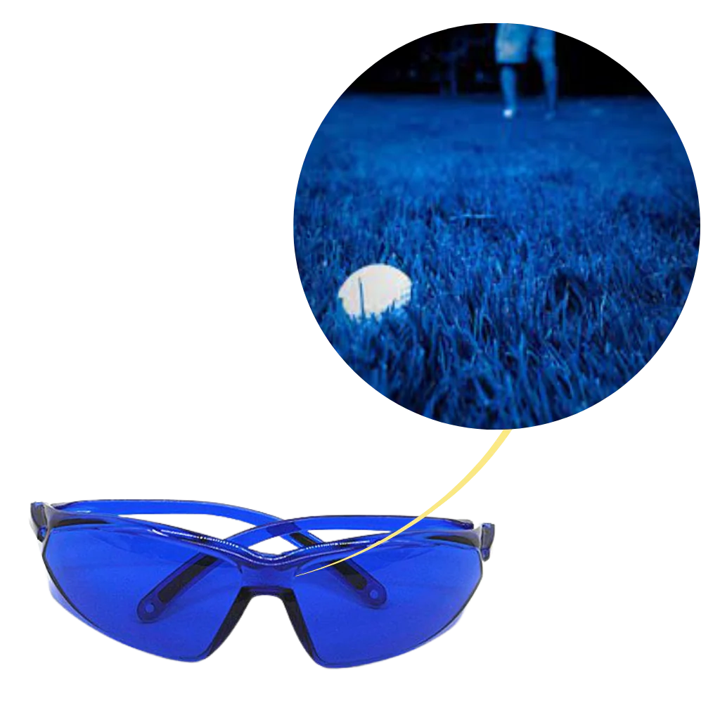 Blue Lens Golf Glasses with UV 400 Protection and Polycarbonate Frame