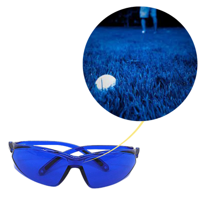 Blue Lens Golf Glasses with UV 400 Protection and Polycarbonate Frame