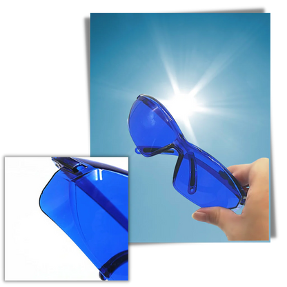 Blue Lens Golf Glasses with UV 400 Protection and Polycarbonate Frame