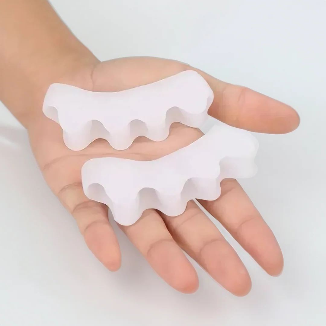 Silicone Toe Separator with Medical Grade Gel for Bunion and Hammer Toe Relief