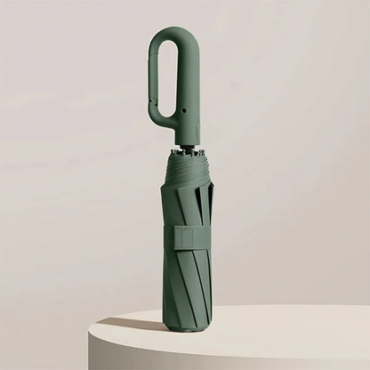 Automatic Compact Umbrella with Waterproof Canopy and Reinforced Frame, UV Protection
