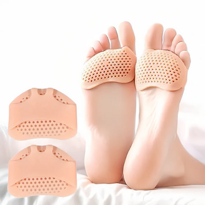 Gel Metatarsal Pads with Ventilation Pores and Washable Design for Forefoot Pressure