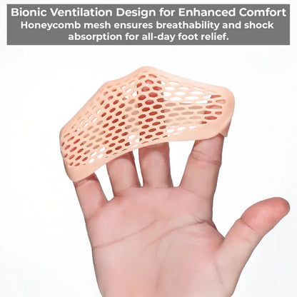 Gel Metatarsal Pads with Ventilation Pores and Washable Design for Forefoot Pressure
