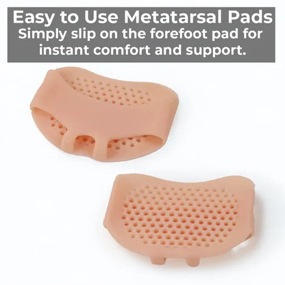 Gel Metatarsal Pads with Ventilation Pores and Washable Design for Forefoot Pressure