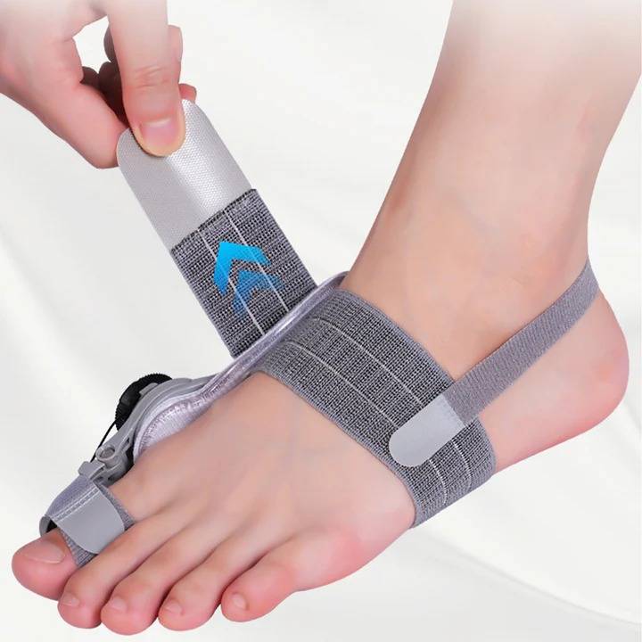 Adjustable Bunion Corrector with Silicone Cushioning and Heel Strap, Universal Size