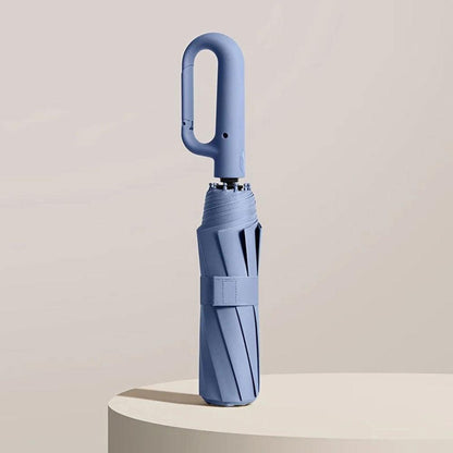 Automatic Compact Umbrella with Waterproof Canopy and Reinforced Frame, UV Protection